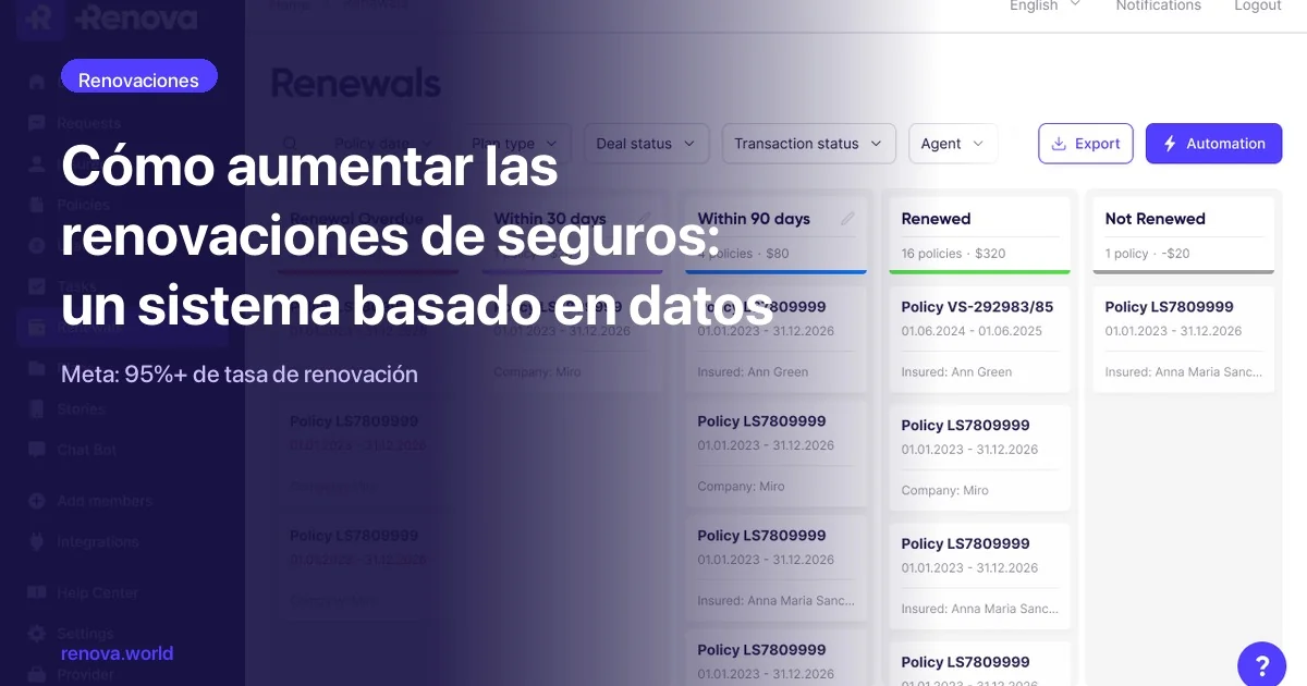 Cómo aumentar la tasa de renovaciones de seguros